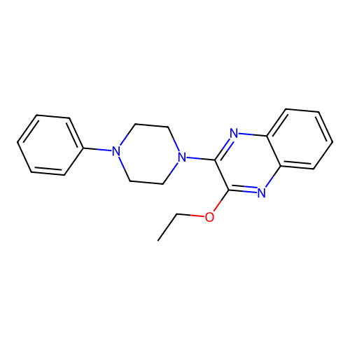 2-Ethoxy-3-(4-phenylpiperazin-1-yl)quinoxaline structure