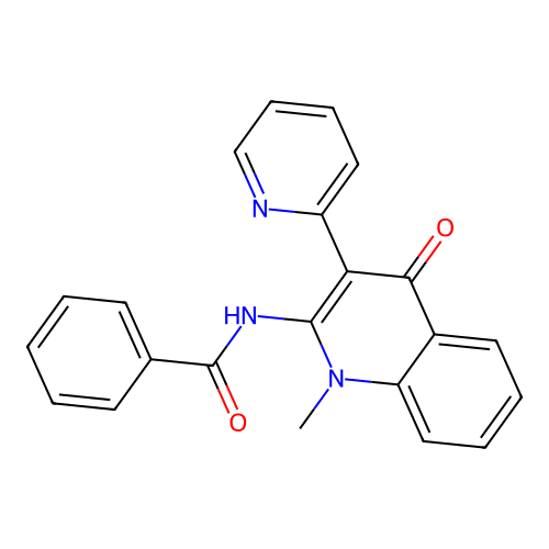 N-(1-methyl-4-oxo-3-(pyridin-2-yl)-1,4-dihydroquinolin-2-yl)benzamide structure