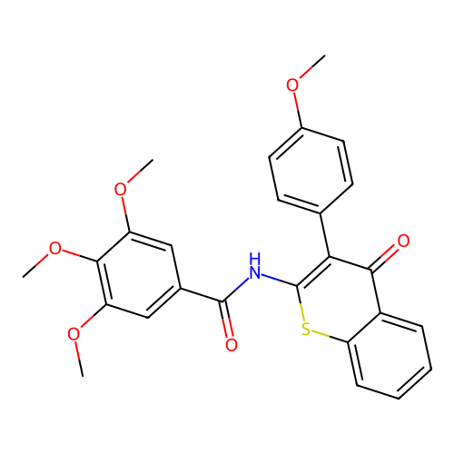 3,4,5-trimethoxy-N-(3-(4-methoxyphenyl)-4-oxo-4H-thiochromen-2-yl)benzamide structure