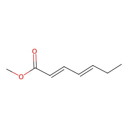 Methyl 2,4-heptadienoate structure