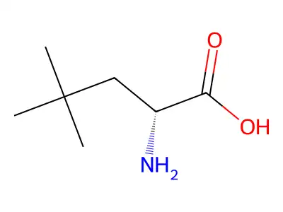 (2S)-2-氨基-4,4-二甲基戊酸 structure