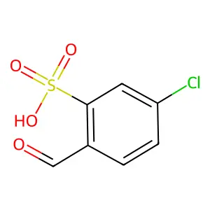 5-氯-2-甲酰基苯磺酸 structure