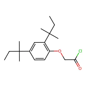 (2,4-Bis(1,1-dimethylpropyl)phenoxy)acetyl chloride structure
