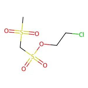 2-氯乙基1-(甲基磺酰基)甲磺酸酯 structure