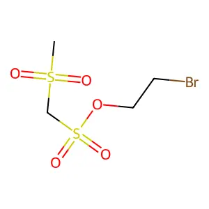 2-溴乙基(甲基磺酰基)甲磺酸酯 structure
