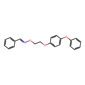 N-[2-(4-phenoxyphenoxy)ethoxy]-1-phenylmethanimine structure