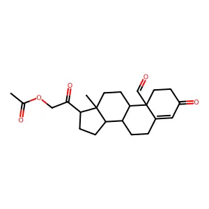 19-Oxo-11-deoxycorticosterone acetate structure
