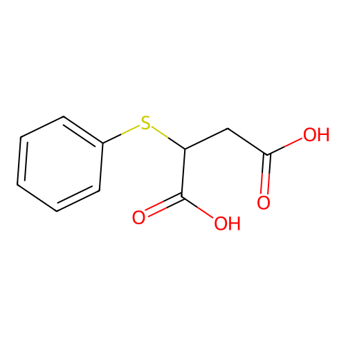 2-(Phenylsulfanyl)butanedioic acid structure