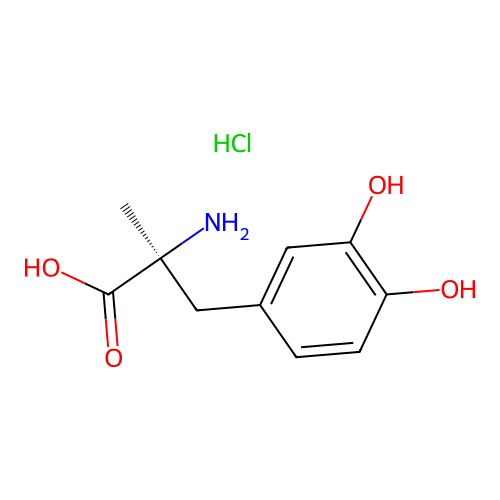 alpha-Methyldopa hydrochloride structure