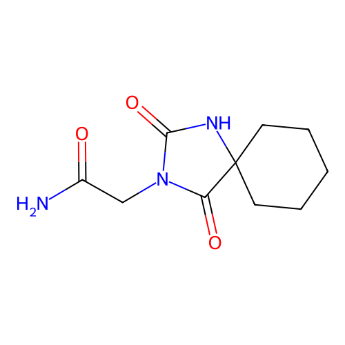 2-(2,4-Dioxo-1,3-diazaspiro[4.5]decan-3-yl)acetamide structure