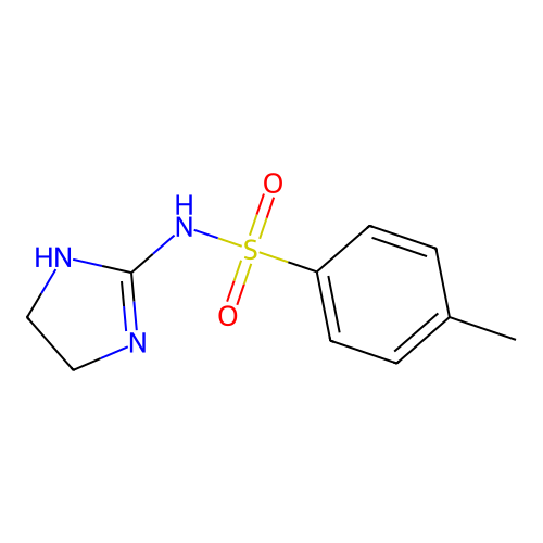 N-(4,5-Dihydro-1H-imidazol-2-yl)-4-methylbenzene-1-sulfonamide structure