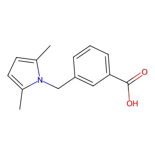 3-(2,5-Dimethyl-pyrrol-1-ylmethyl)-benzoic acid structure