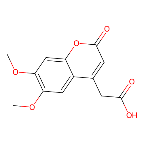 2-(6,7-Dimethoxy-2-oxo-2H-chromen-4-yl)acetic acid structure