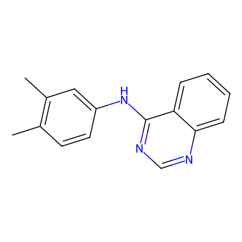 4-Quinazolinamine, N-(3,4-dimethylphenyl)- structure