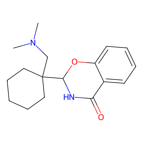 2-{1-[(Dimethylamino)methyl]cyclohexyl}-2,3-dihydro-4h-1,3-benzoxazin-4-one structure