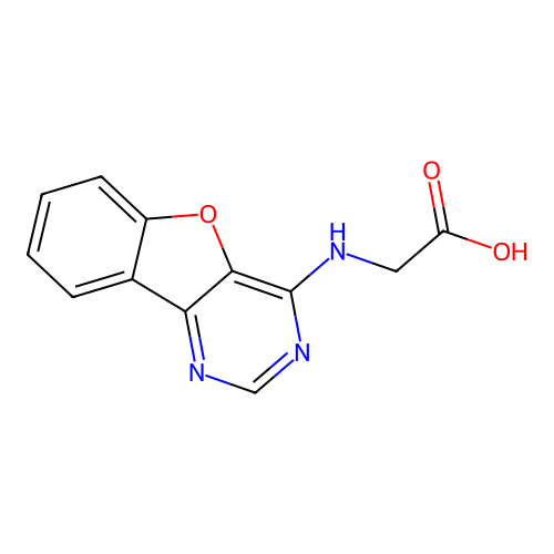 (Benzo[4,5]furo[3,2-d]pyrimidin-4-ylamino)-acetic acid structure