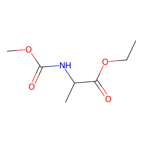 l-Alanine, N-methoxycarbonyl-, ethyl ester structure