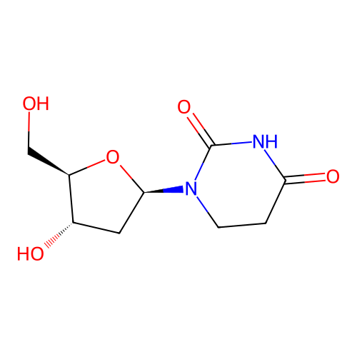5,6-Dihydrodeoxyuridine structure