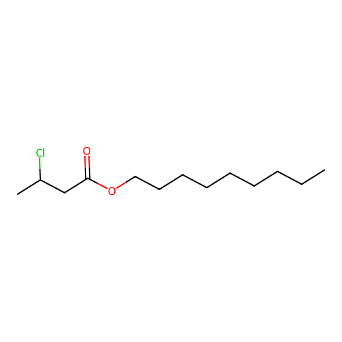 Nonyl 3-chlorobutanoate structure