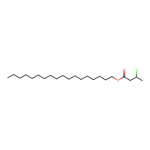 Octadecyl 3-chlorobutanoate structure