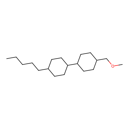 4-(Methoxymethyl)-4'-pentyl-1,1'-bi(cyclohexane) structure