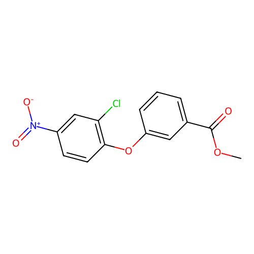 Methyl 3-(2-chloro-4-nitrophenoxy)benzoate structure