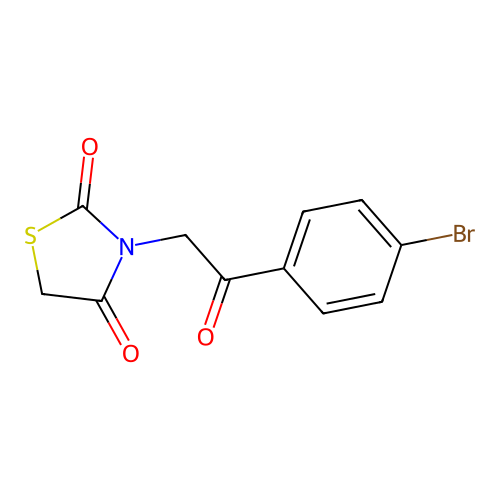 3-[2-(4-Bromophenyl)-2-oxoethyl]-1,3-thiazolidine-2,4-dione structure