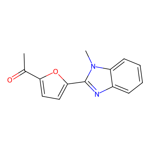 Ethanone, 1-[5-(1-methyl-1H-benzimidazol-2-yl)-2-furanyl]- structure