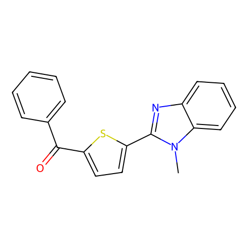 Methanone, [5-(1-methyl-1H-benzimidazol-2-yl)-2-thienyl]phenyl- structure