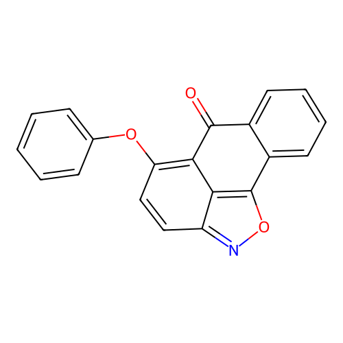 5-Phenoxy-anthra[1,9-cd]isoxazol-6-one structure