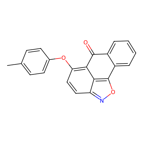 5-(p-tolyloxy)-6H-anthra[1,9-cd]isoxazol-6-one structure