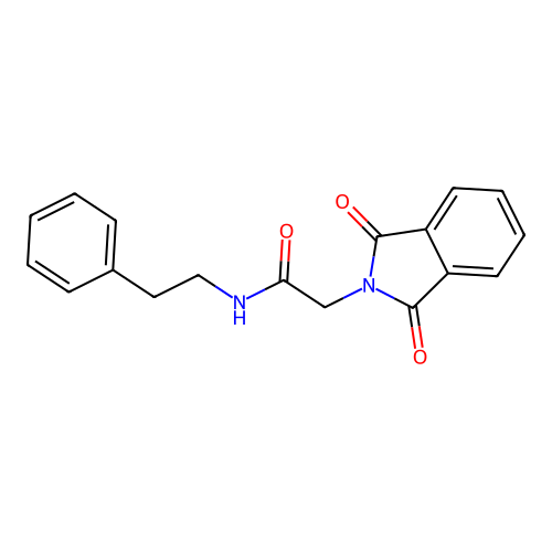 2H-Isoindole-2-acetamide, 1,3-dihydro-1,3-dioxo-N-(2-phenylethyl)- structure