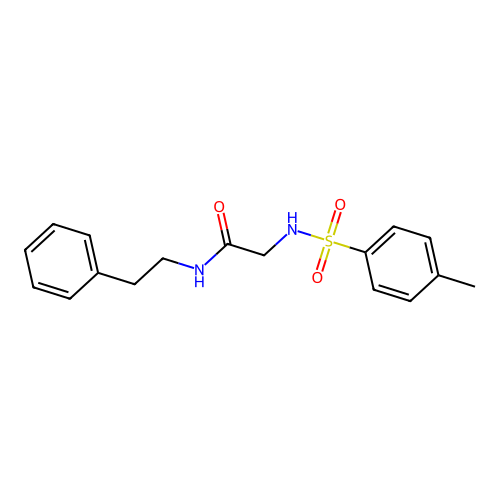 Acetamide, 2-[[(4-methylphenyl)sulfonyl]amino]-N-(2-phenylethyl)- structure