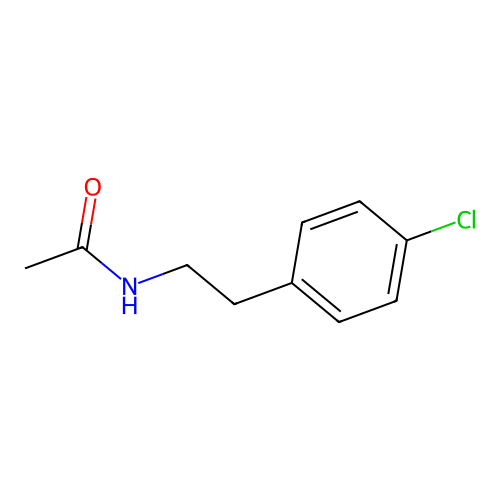 1-(N-Acetylamino)-2-(4-chlorophenyl)-ethane structure
