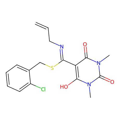 C17H18ClN3O3S structure
