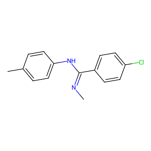 4-chloro-N'-methyl-N-(4-methylphenyl)benzenecarboximidamide structure