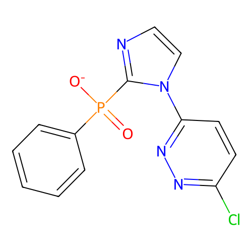 [1-(6-Chloropyridazin-3-yl)imidazol-2-yl]-phenylphosphinate structure