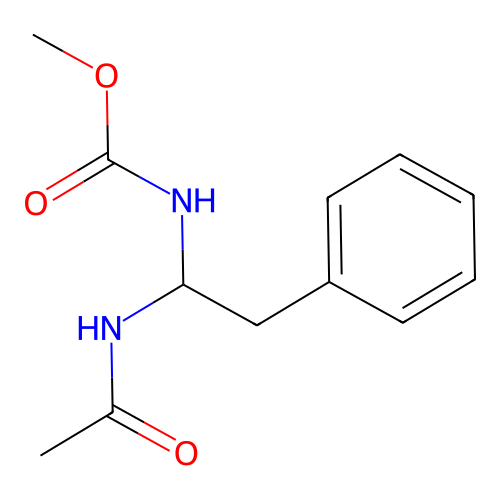 1-(乙酰氨基)-2-苯乙基甲基氨基甲酸酯 structure