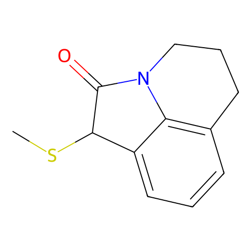 1-(Methylsulfanyl)-5,6-dihydro-4H-pyrrolo[3,2,1-ij]quinolin-2(1H)-one structure