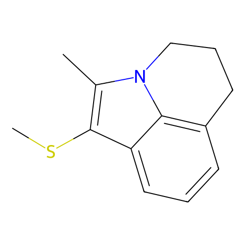 2-Methyl-1-(methylsulfanyl)-5,6-dihydro-4H-pyrrolo[3,2,1-ij]quinoline structure