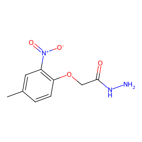 2-(4-Methyl-2-nitrophenoxy)acetohydrazide structure