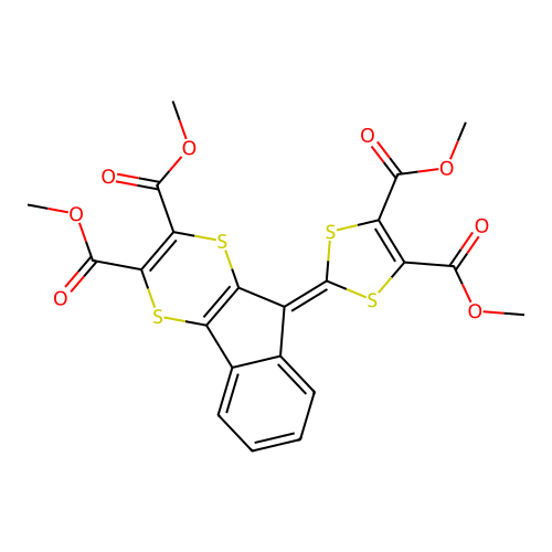 dimethyl 9-[4,5-bis(methoxycarbonyl)-1,3-dithiol-2-ylidene]i structure