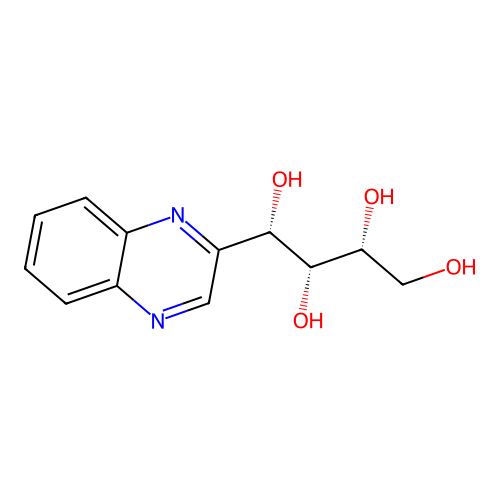 (1S,2R,3R)-1-quinoxalin-2-ylbutane-1,2,3,4-tetrol structure