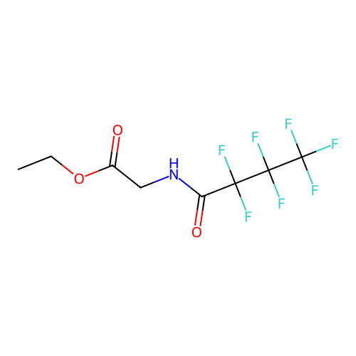 Ethyl N-(2,2,3,3,4,4,4-heptafluorobutanoyl)glycinate structure