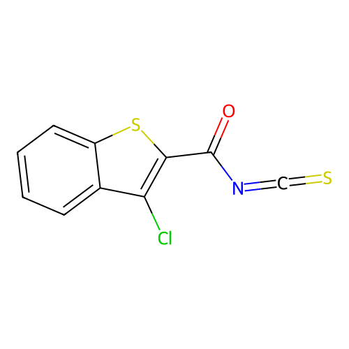 3-Chloro-1-benzothiophene-2-carbonyl isothiocyanate structure