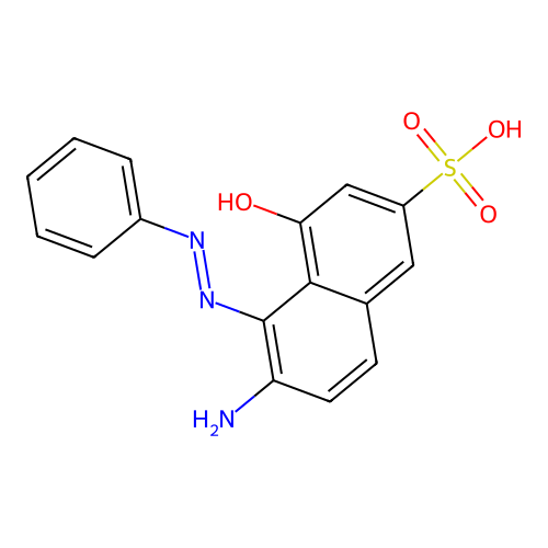 2-Naphthalenesulfonic acid, 6-amino-4-hydroxy-5-(phenylazo)- structure