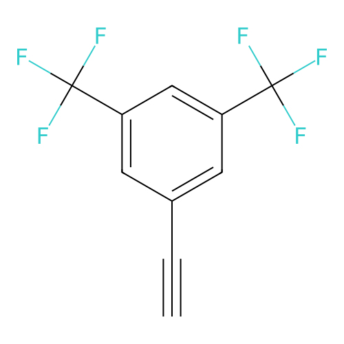 1-Ethynyl-3,5-bis(trifluoromethyl)benzene structure