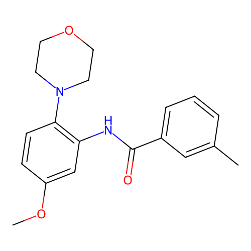 N-(5-methoxy-2-morpholin-4-ylphenyl)-3-methylbenzamide structure