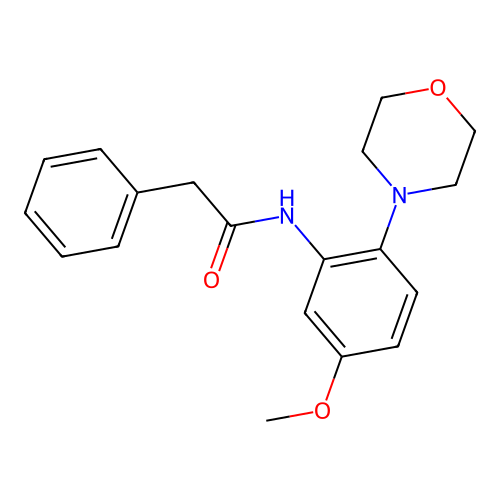 N-(5-methoxy-2-morpholin-4-ylphenyl)-2-phenylacetamide structure