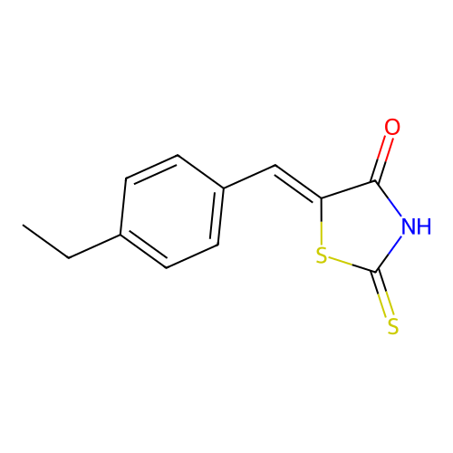 5-[(4-Ethylphenyl)methylidene]-2-sulfanylidene-1,3-thiazolidin-4-one structure